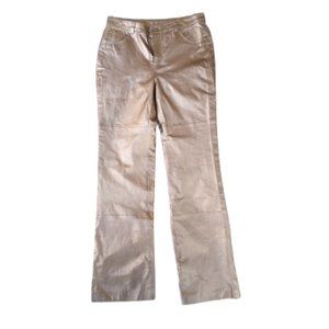 NWT Y2K Retro Genuine Leather Bronze Pants US 12T